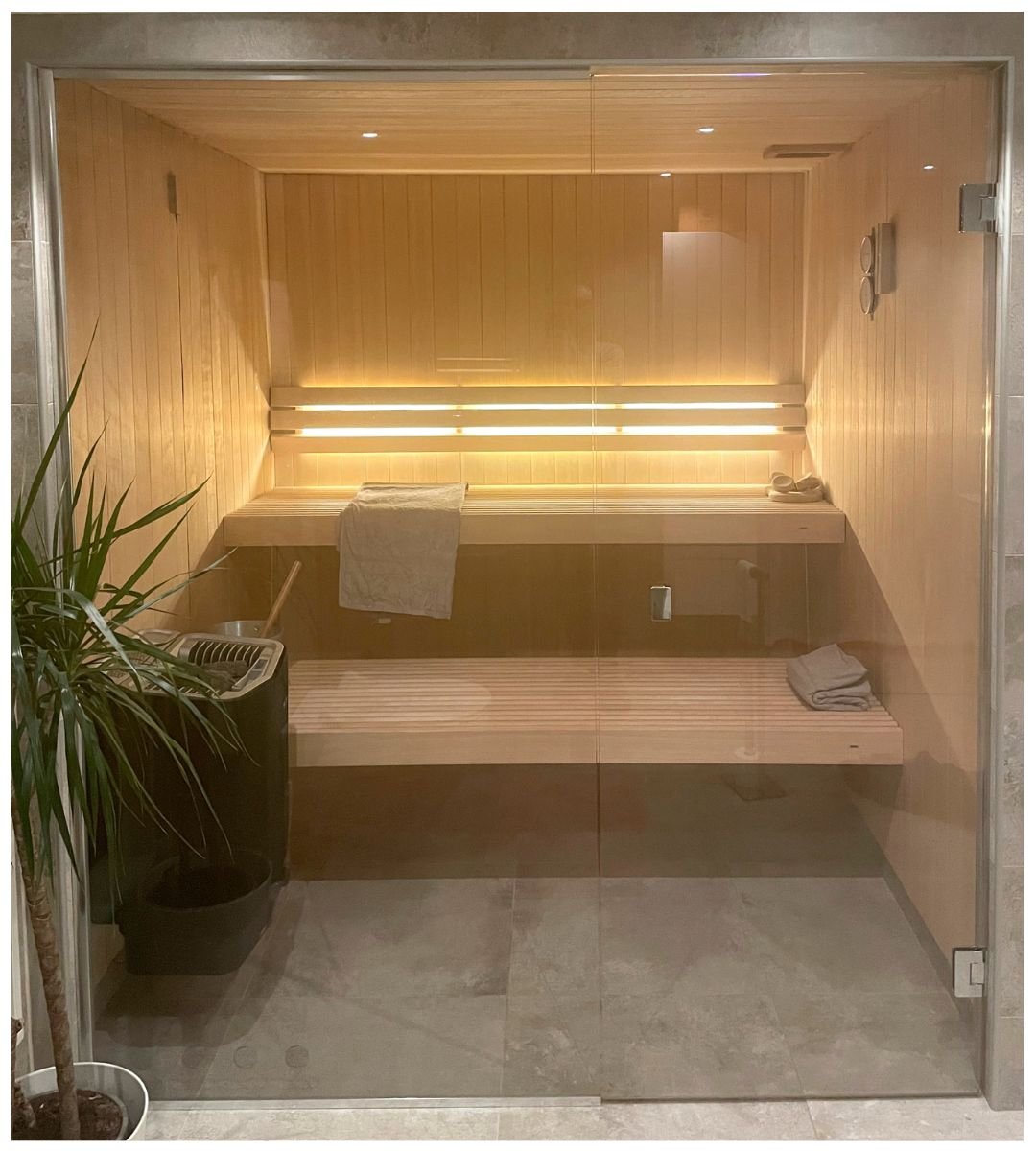 Badstuedører i glass