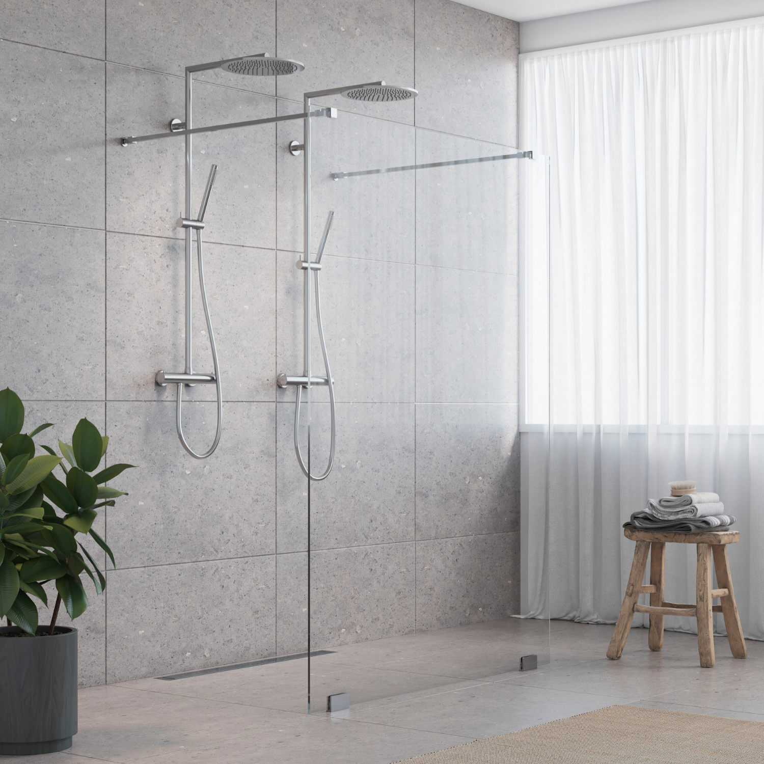 Grace Dusjvegg Walk In Shower