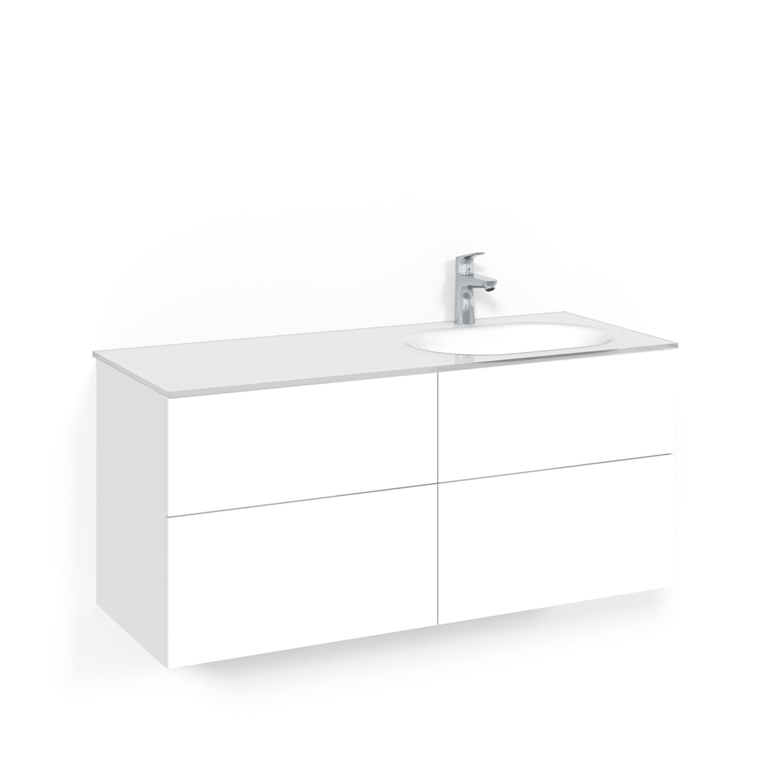Crown Ser 120x45D Hvit Pl VGH