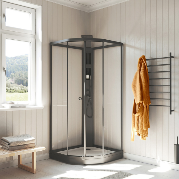 Flow Semi dusjkabinett Innfelt blandebatteri