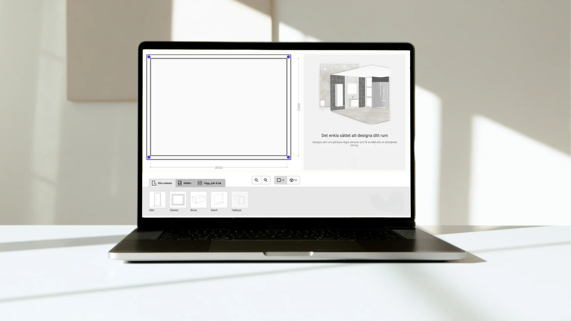Planlegg ditt nye bad i vårt 3D-studio