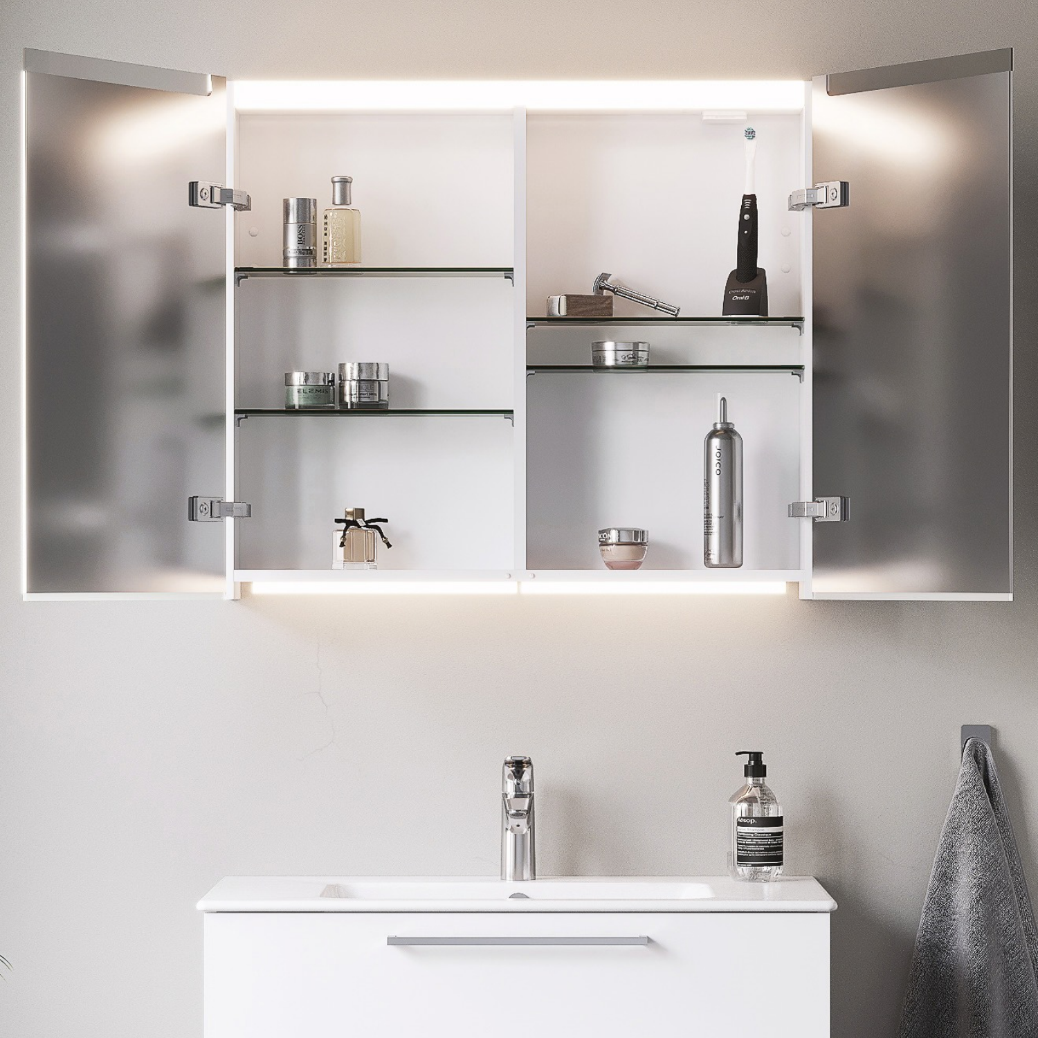 Crown Speilskap Innfelt belysning